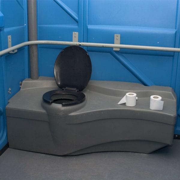 the maximum occupancy for an ada/handicap portable restroom unit is usually one person at a time